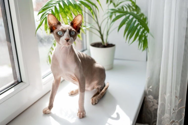 sphynx cat near window marinakarpenko shutterstock 760x507 1